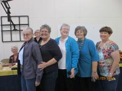 Image of Cindy Robinson, Donna Hannon, June Difabough, Gena Moon, and Susie Sneadicker